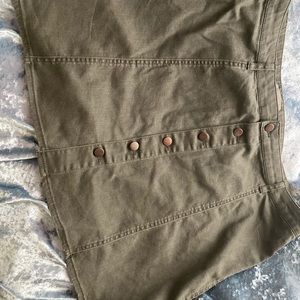 Mini olive green skirt